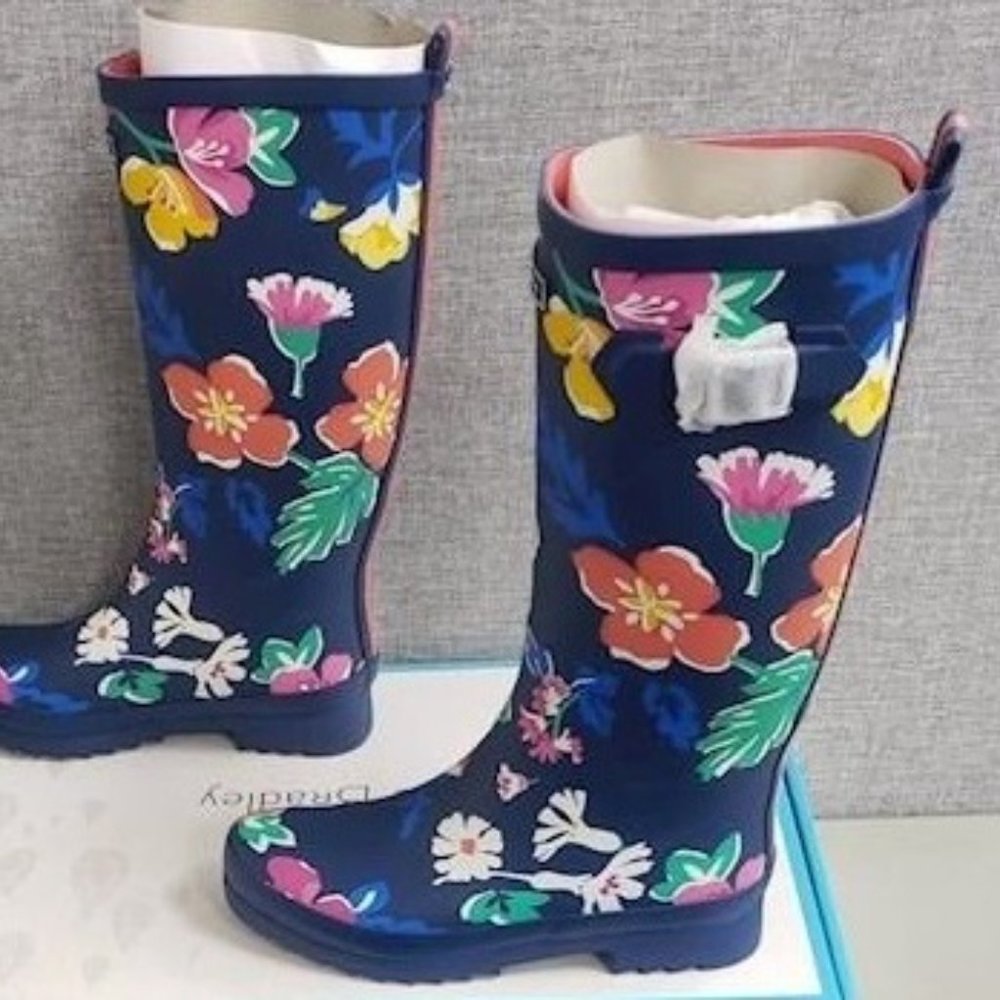 Vera Bradley new Santiago Floral rain boots - 7 - Picture 4 of 8